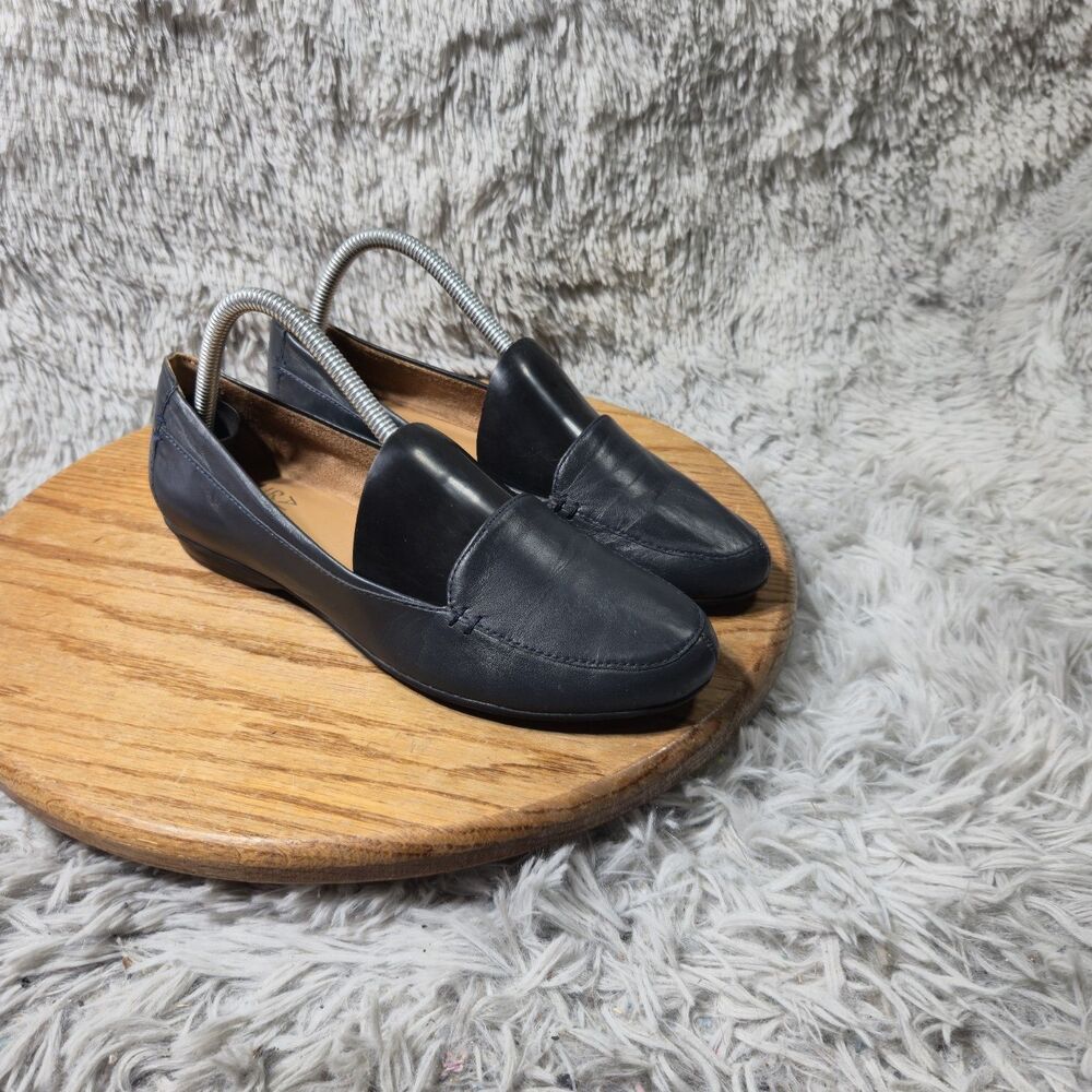 Naturalizer Create Womens Slip On Leather Loafer Comfort Low Heel Flat Size 8.5